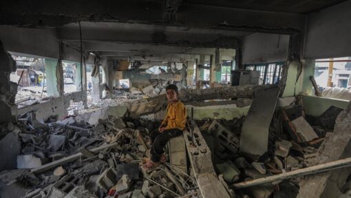 Aftermath of Israeli air strike
