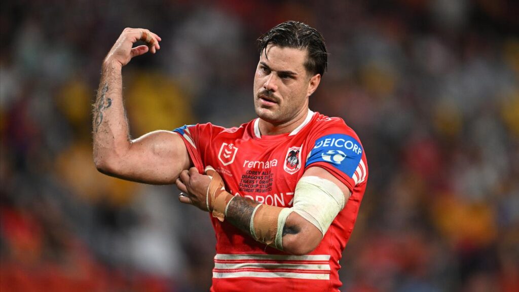 Corey Allan returned to the Dragons side after a near 600-day absence with injury.