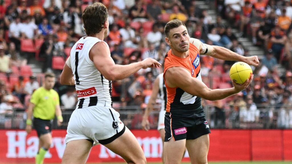 Stephen Coniglio (right) is not sure when he will return to the field for the Giants.
