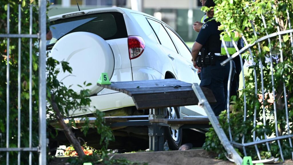 One student died and four others were injured after a vehicle crashed through a school fence.