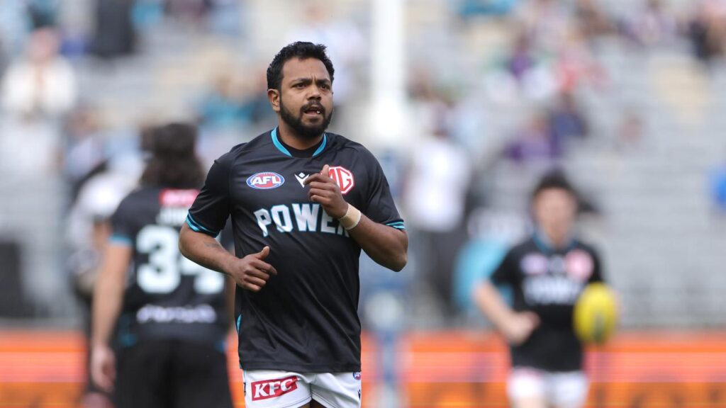 Port Adelaide’s Willie Rioli has pulled out of the AFL Showdown with the Crows on Saturday.