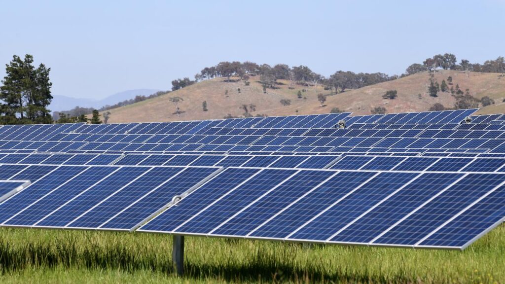 Solar and wind have contributed four per cent more of the energy mix to Australia’s main grid.