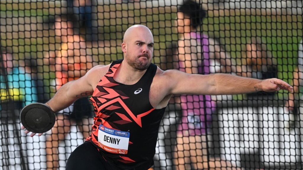 Queenslander Matthew Denny has won his first Diamond League discus event of the year in Doha.