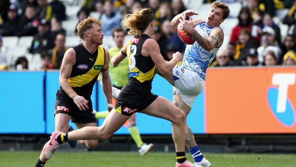Cameron Zurhaar kicked four goals as North broke a long drought against Richmond.
