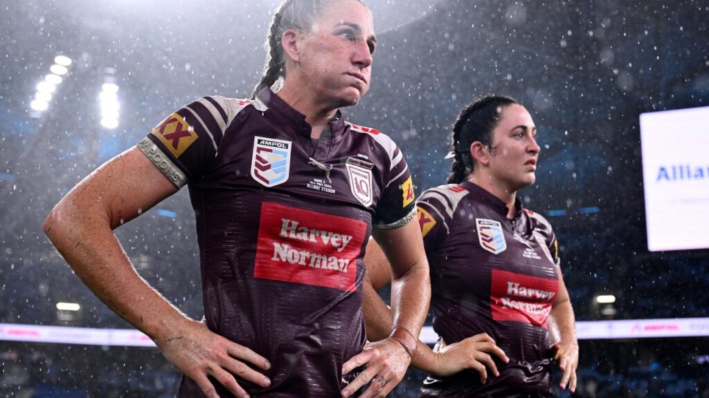 Ali Brigginshaw (L), alongside Romy Teitzel, has been criticised during Maroons’ series defeat.