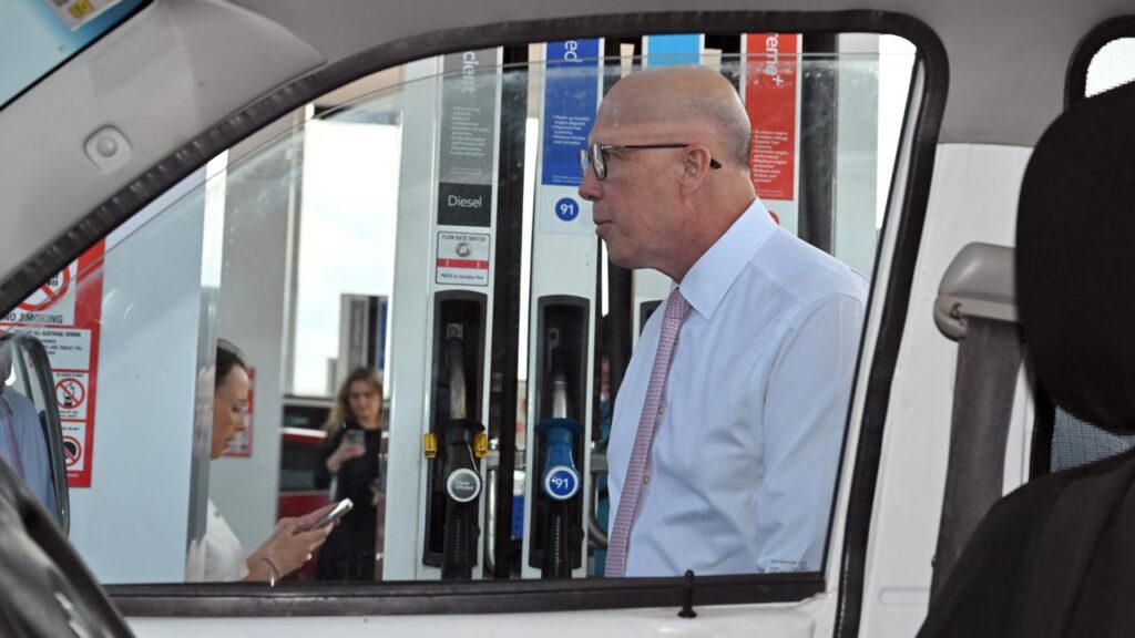 Peter Dutton used his last window of opportunity to campaign on cutting the cost of fuel.