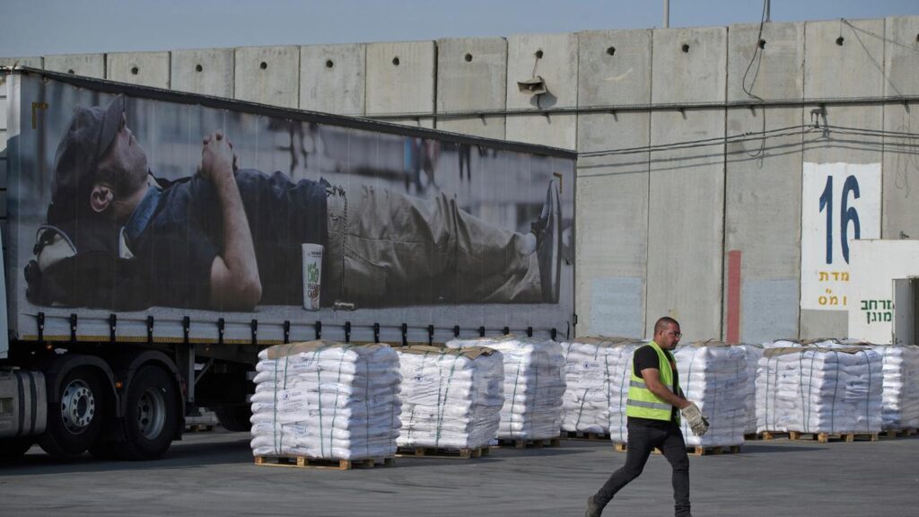 A trickle of aid trucks has entered Gaza after Israel eased the blockade it imposed in March.
