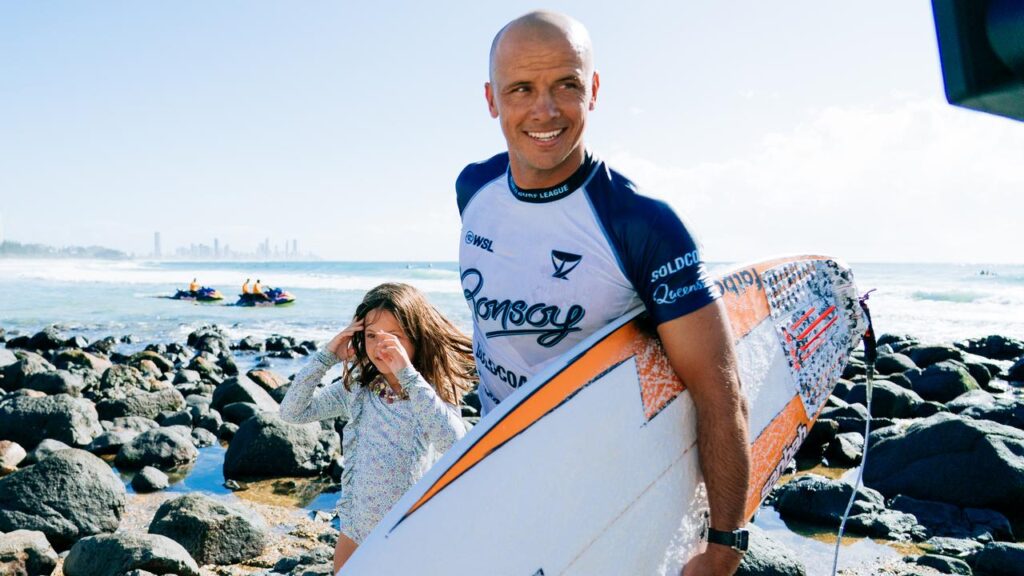 It’s all smiles for Australia’s comeback kid Julian Wilson at Burleigh Heads.