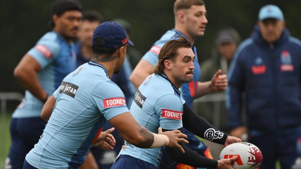 The NSW Blues say training in the wet at least helps their focus on ball security.
