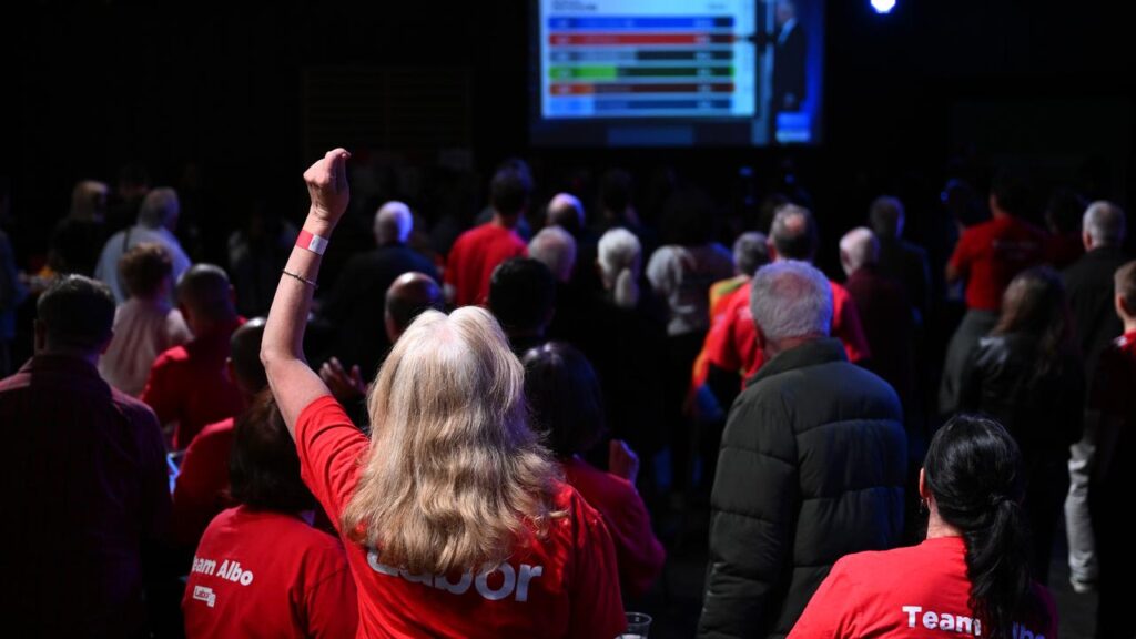 Labor supporters are anxiously awaiting the election outcome as early signs are positive.