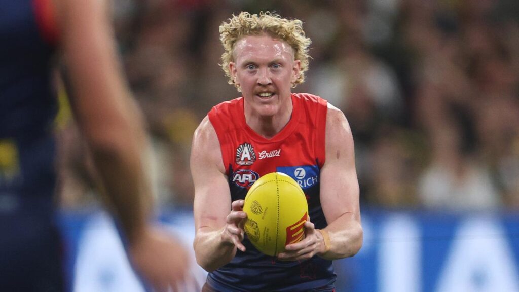 Melbourne star Clayton Oliver has embraced his new role as a tagger, Simon Goodwin says.