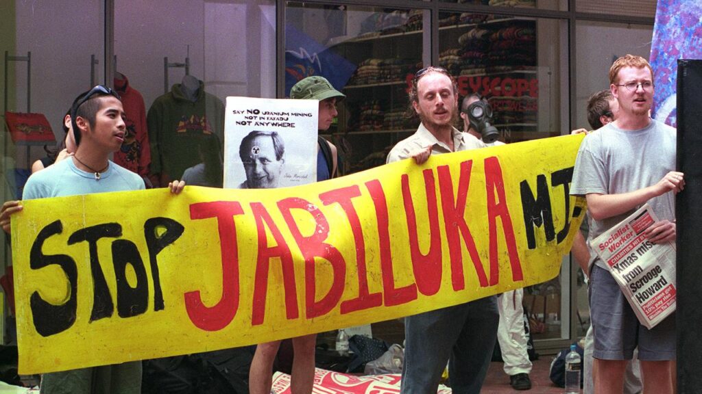 Protests against uranium mining at Jabiluka have been ongoing since the 1990s.