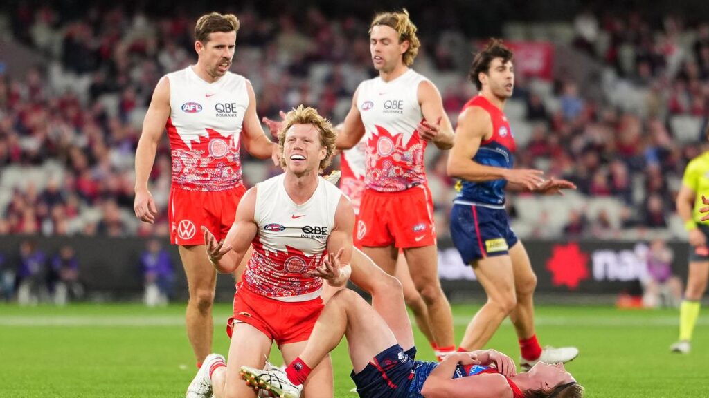 Sydney captain Callum Mils after the bump on Charlie Spargo that earned him a one-game AFL ban.