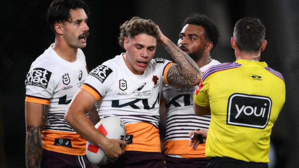 Jesse Arthars (left) will play No.1 against Manly after Reece Walsh (second left) was ruled out.