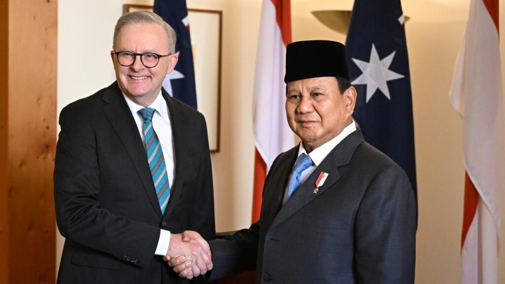 Anthony Albanese told Prabowo Subianto he wanted to visit Jakarta first after his re-election.