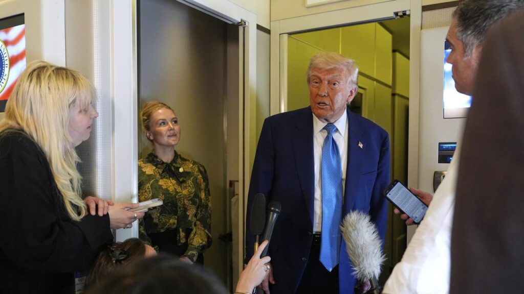 President Donald Trump says US officials will not be able to meet with delegations of 150 countries.