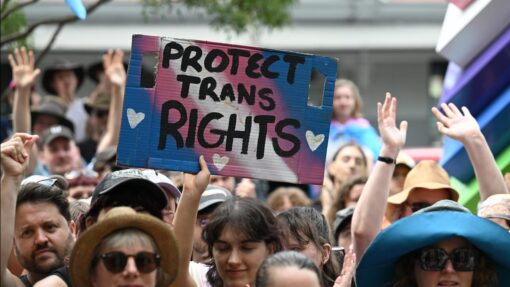 TRANS YOUTH PROTESTS OVER QLD LAWS