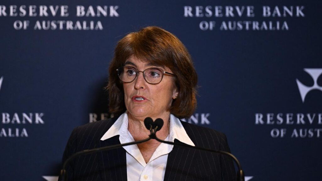 RBA governor Michele Bullock described recent tariff announcements as a “complete rollercoaster”.