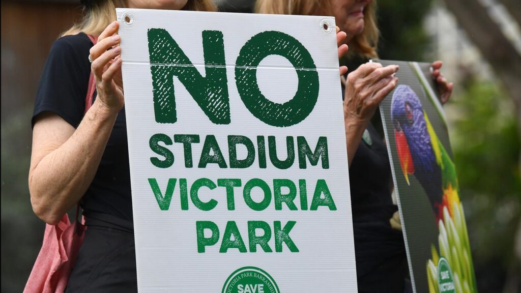 Advocates want to stop the construction of Brisbane 2032’s centrepiece venue.
