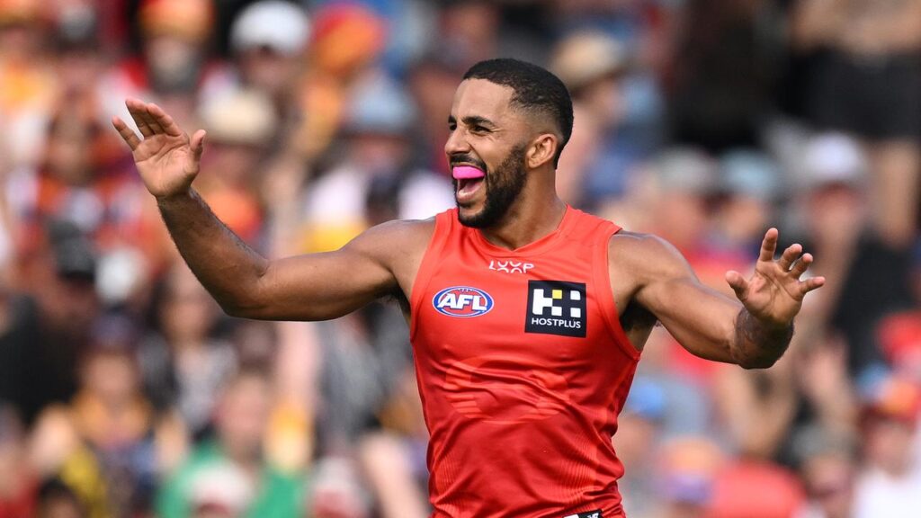Touk Miller kicked two goals for Gold Coast as they pipped Hawthorn in his 200th match.