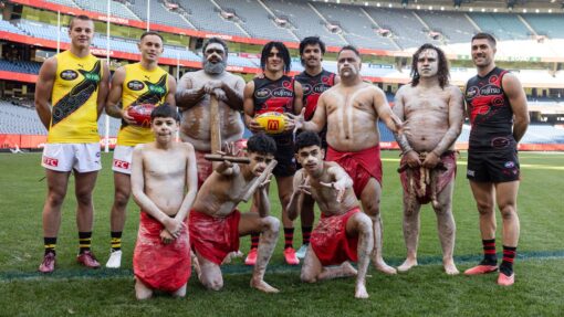 AFL TIGERS BOMBERS DREAMTIME
