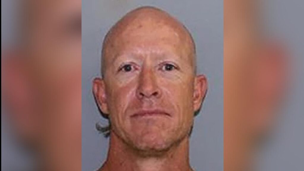 Michael Rennie, 43, is being hunted by police after escaping a prison farm on a tractor.