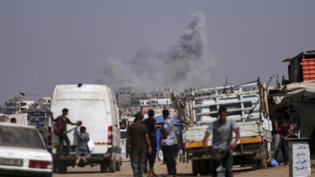 Medics say 45 people have been killed in Israeli strikes across the Gaza Strip in the past 24 hours.