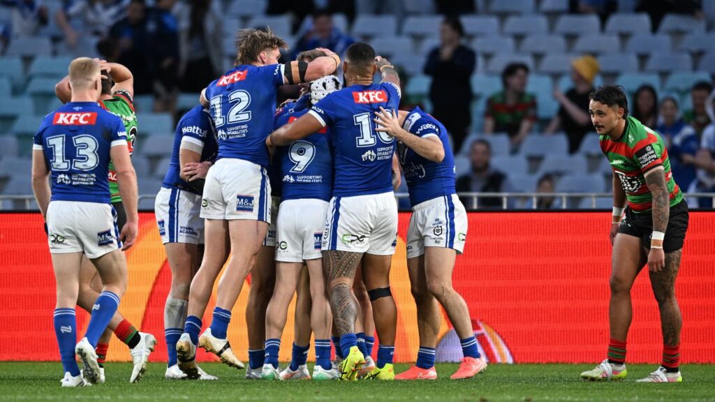 Canterbury built an 18-0 lead over Souths before lightning halted play at Accor Stadium.