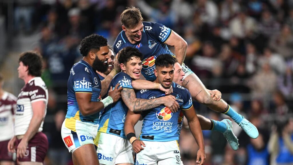 Gold Coast have ended a three-game losing streak by upsetting the Sea Eagles.