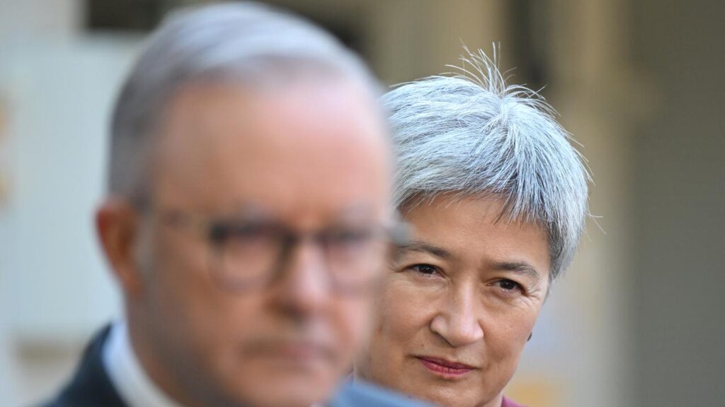 Foreign Affairs Minister Penny Wong announced the sanctions against two Israeli ministers.