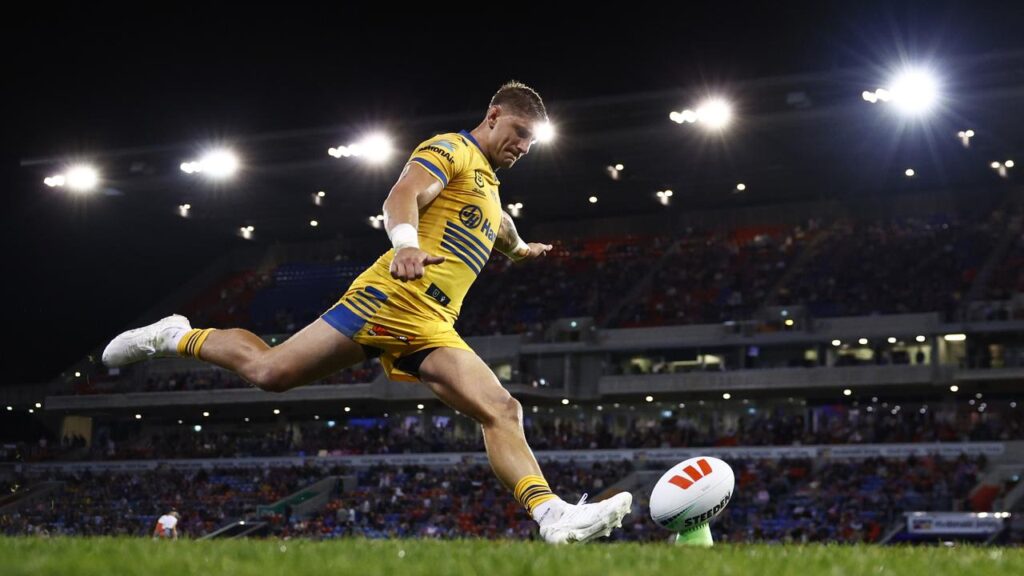 The Eels’ Zac Lomax is dealing with his sub-par Origin kicking as he prepares to play his old club.