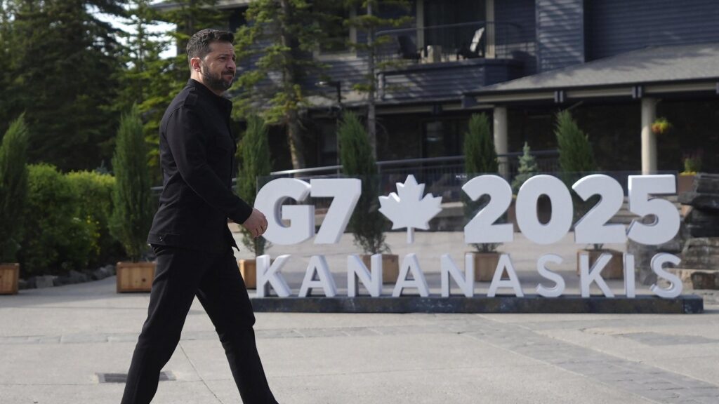 Ukraine’s Volodymyr Zelenskiy told G7 leaders that “diplomacy is now in a state of crisis”.