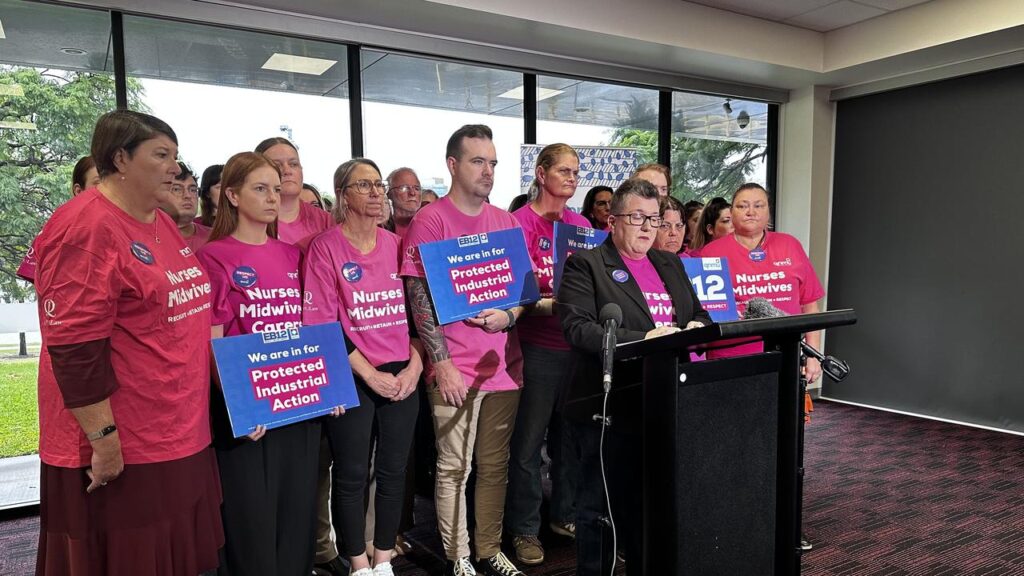 Nurses and midwives will ramp up industrial action if a demand for higher pay is ignored. 
