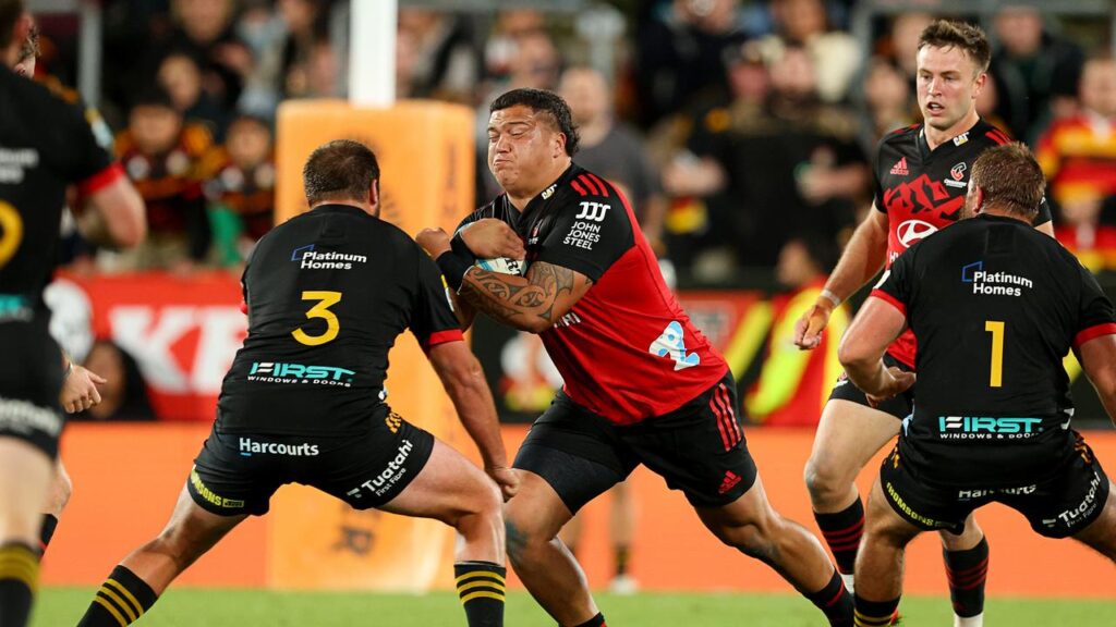 Prop Tamaiti Williams (c) is back for the Crusaders in the Super Rugby final against the Chiefs.