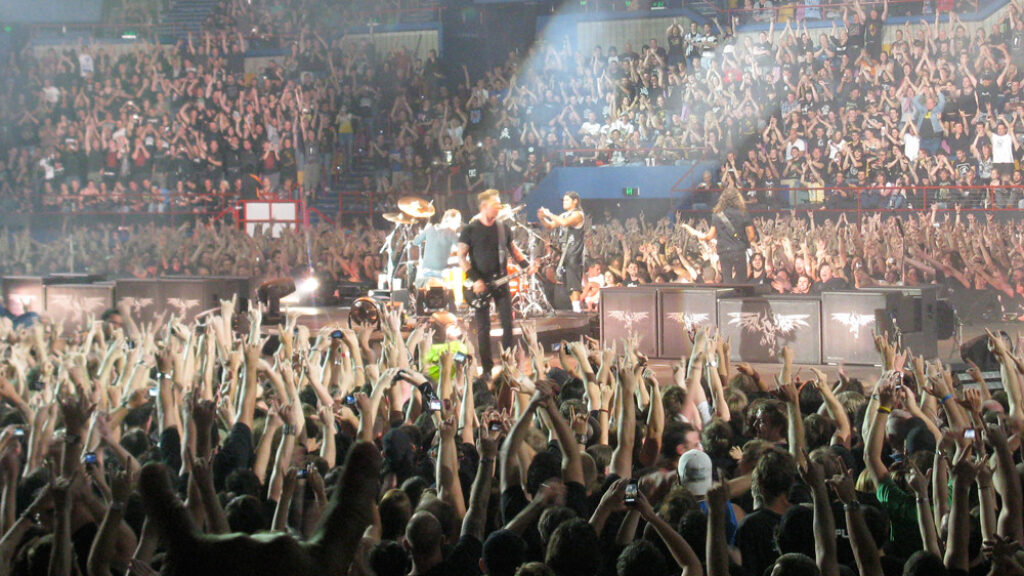 Metallica live in Brisbane, 2010. Photo: Matthew Glover, licensed under CC BY-NC 2.0