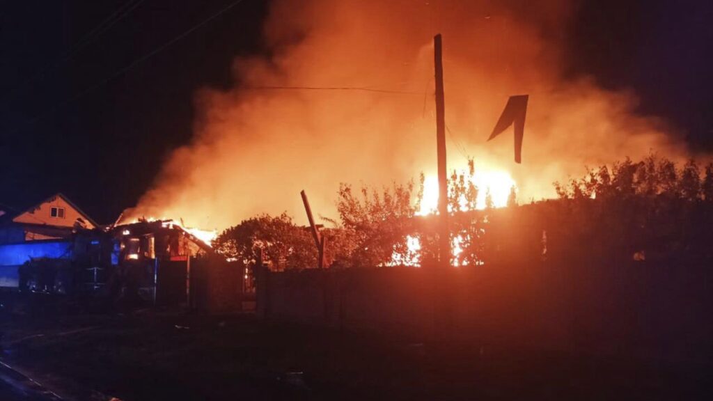 Russia has launched another drone attack in the Pryluky, Chernihiv region, Ukraine.