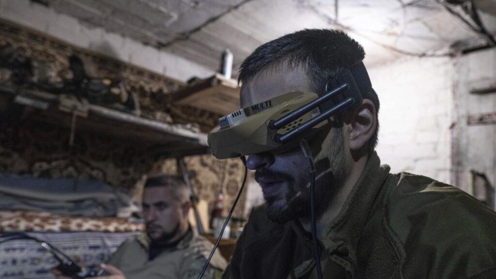 Russian officials say one downed Ukrainian drone has caused a fire but no casualties.