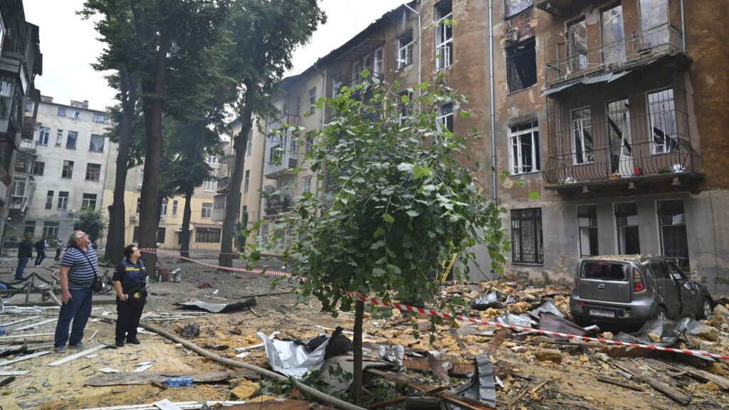 Russia is striking residential buildings as its slow advance through the Donetsk region grinds on.