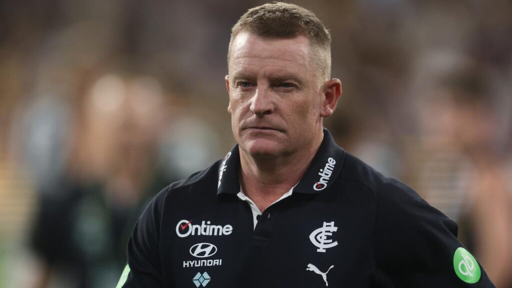 Blues coach Michael Voss has come under more pressure, with Lance Franklin predicting his sacking.