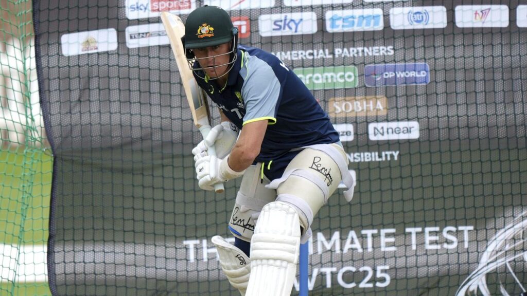 Opener Marnus Labuschagne goes through his final paces ahead of the WTC final at Lord’s.