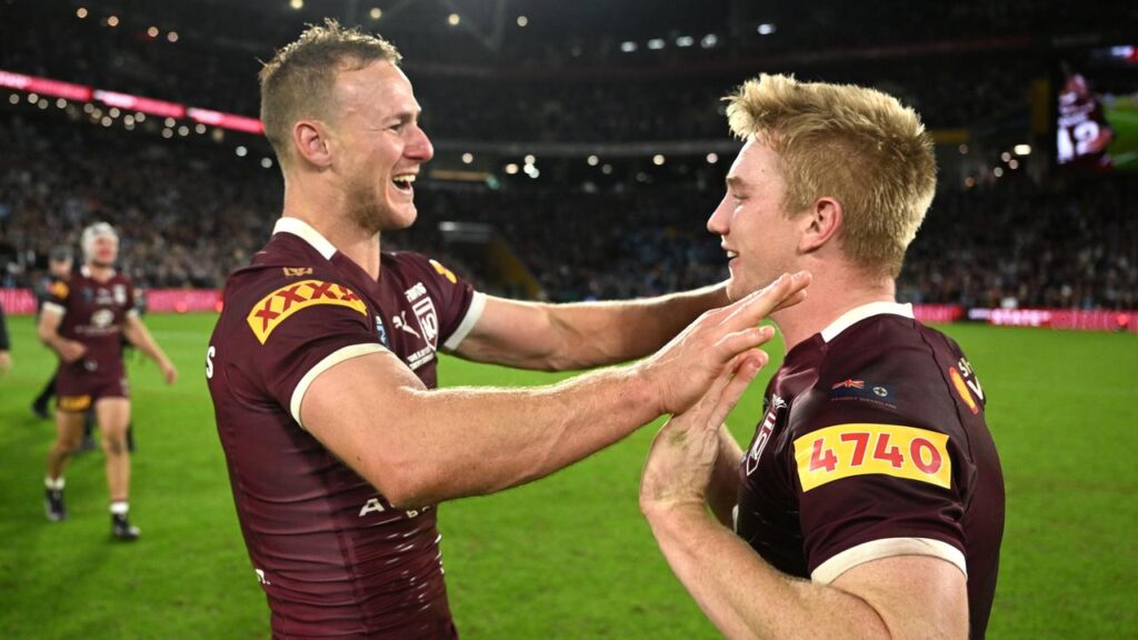 Tom Dearden (R) has been backed by ex-Maroons to ably replace Daly Cherry-Evans (L) at halfback.