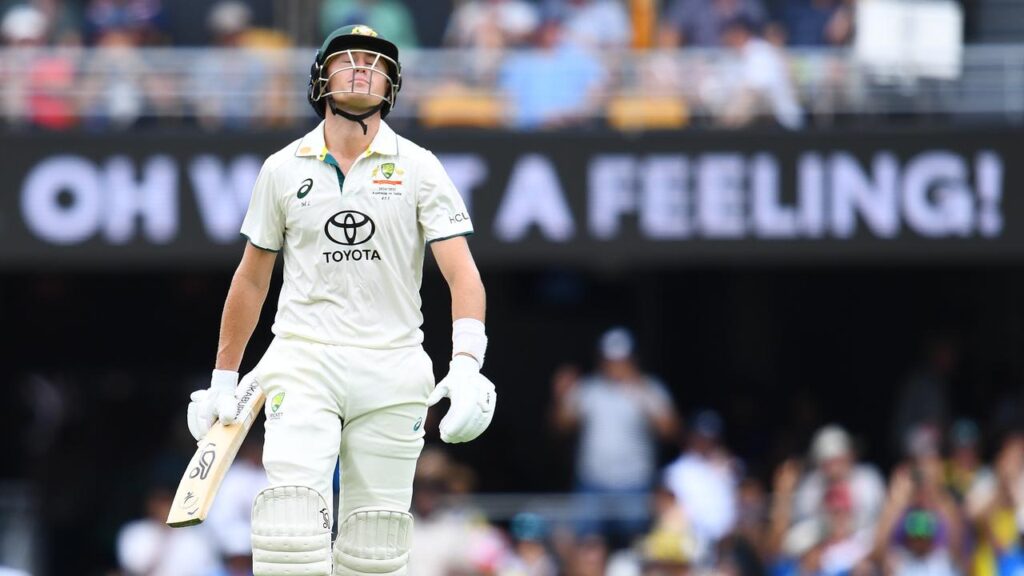 Sinking feeling: Marnus Labuschagne has been dropped for the first Test against the West Indies.
