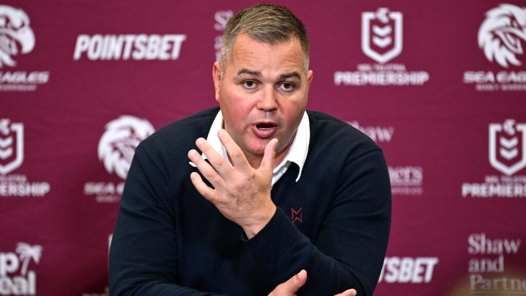 Coach Anthony Seibold has received the backing of his CEO and board despite Manly’s sketchy form.