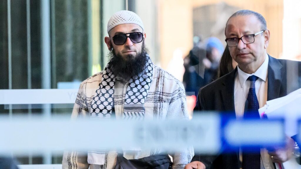 Muslim cleric Wissam Haddad (left) is being sued over statements about Jews in fiery sermons .