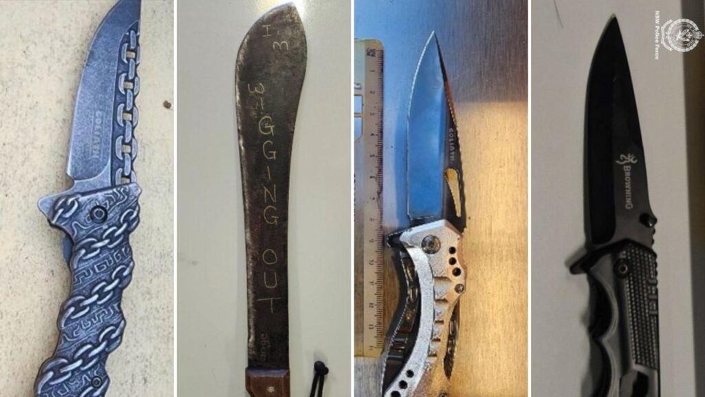 Queensland Police officers will have the authority to search people for weapons, including knives.