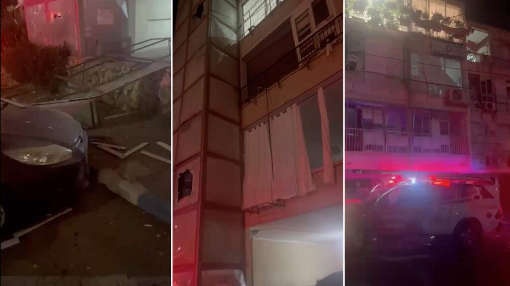 Iranian strikes damaged buildings in Ramat Gan near where Australian Or Kedem was staying in Israel.