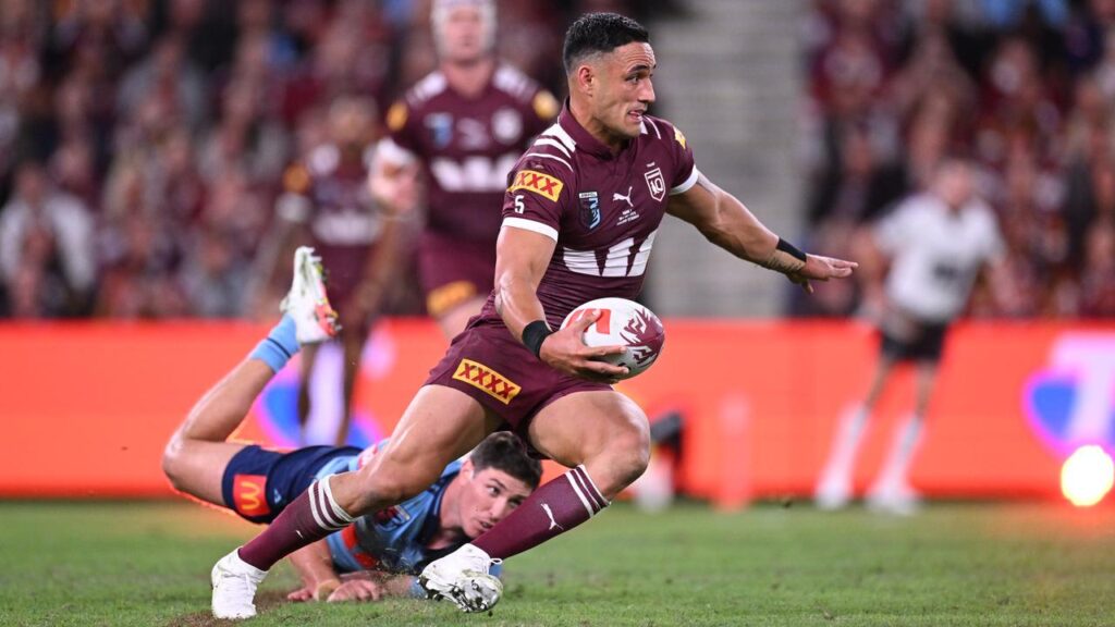 Maroons veteran Valentine Holmes has been switched to his club position of centre for Origin II.