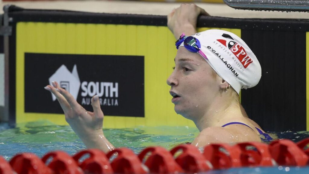 Mollie O’Callaghan has posted the quickest women’s 100m freestyle time in the world this year.
