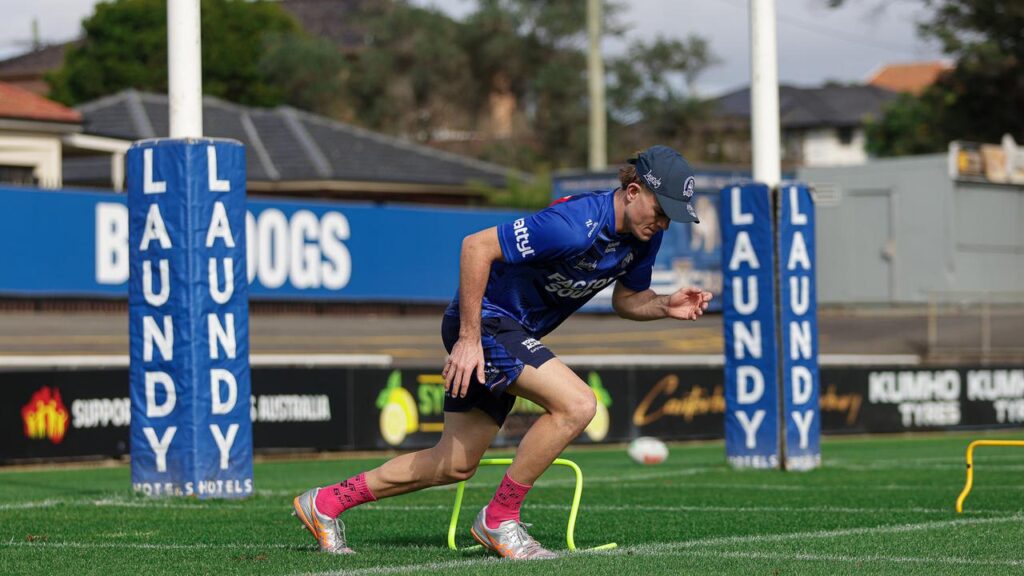 Canterbury recruit Lachlan Galvin has been hard at it since joining the title-chasing Bulldogs.