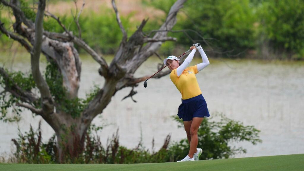 Minjee Lee was happy with her ball striking during her round of 69 at the Women’s PGA Championship.
